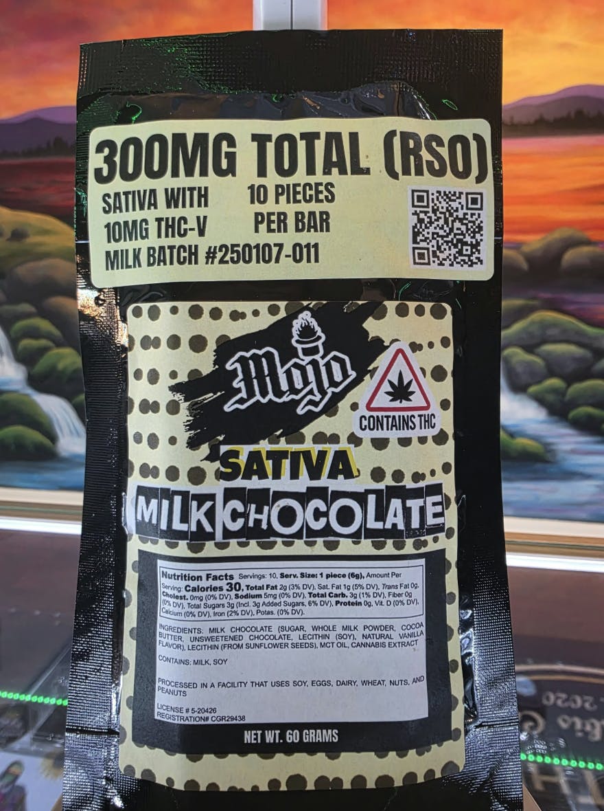Mojo Medibles | Milk Chocolate | 300mg | 10ct | 30mg/ea by Mojo Medibles
