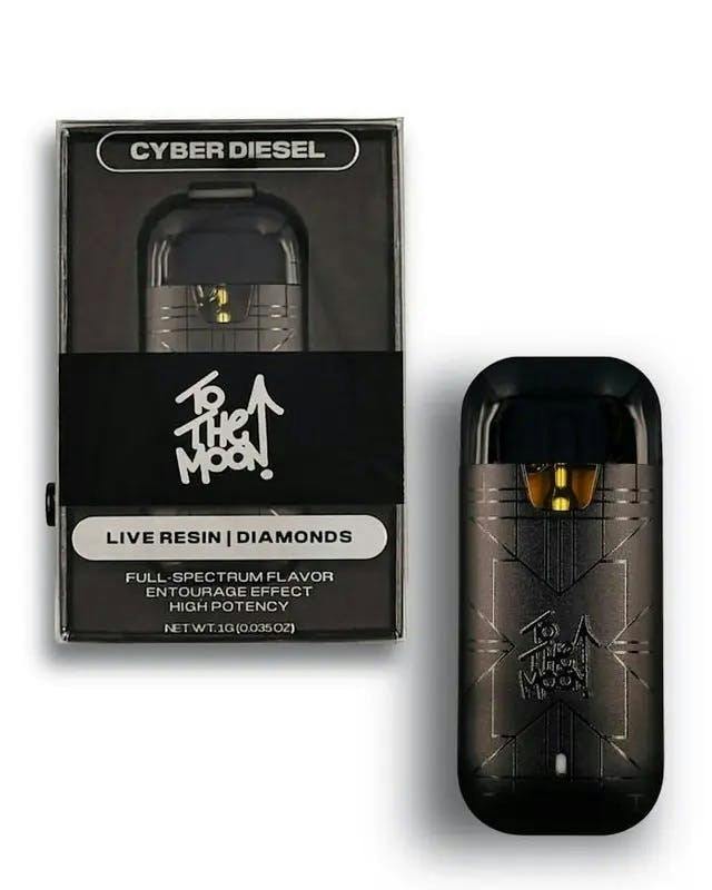 To The Moon | Cyber Diesel | Live Resin Disposable | 1g by To The Moon