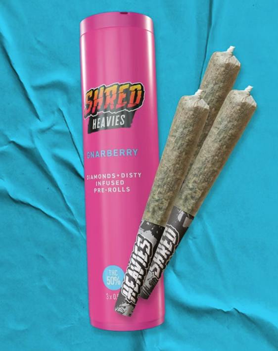 SHRED | Gnarberry | Mini Joints | 0.5g each | 3pk