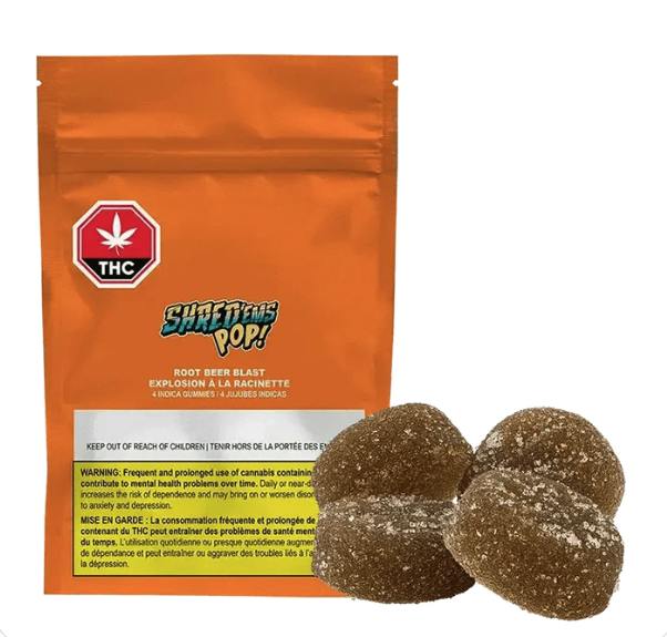SHRED | Root Beer Blast 1:1 Gummies | 10mg | 4ct | 2.5mg/ea
