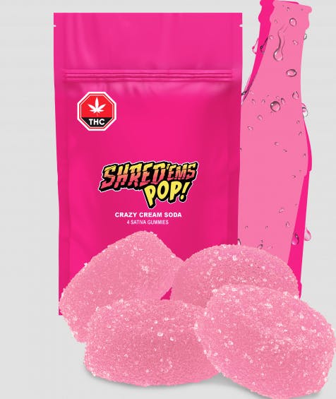 SHRED | Crazy Cream Soda Gummies | 10mg | 4ct | 2.5mg/ea