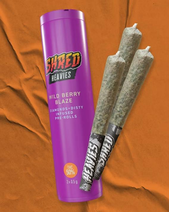 SHRED | Wild Berry Blaze | Infused Minis | 0.5g each | 3pk