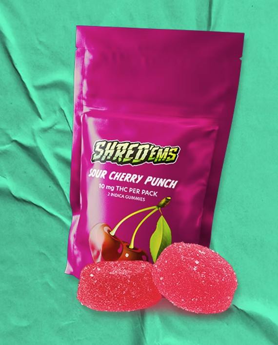 SHRED | Sour Cherry Punch | 10mg | 2ct | 5mg/ea