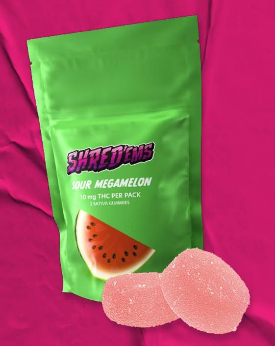 Sour Megamelon | 10mg | 2ct | 5mg/ea