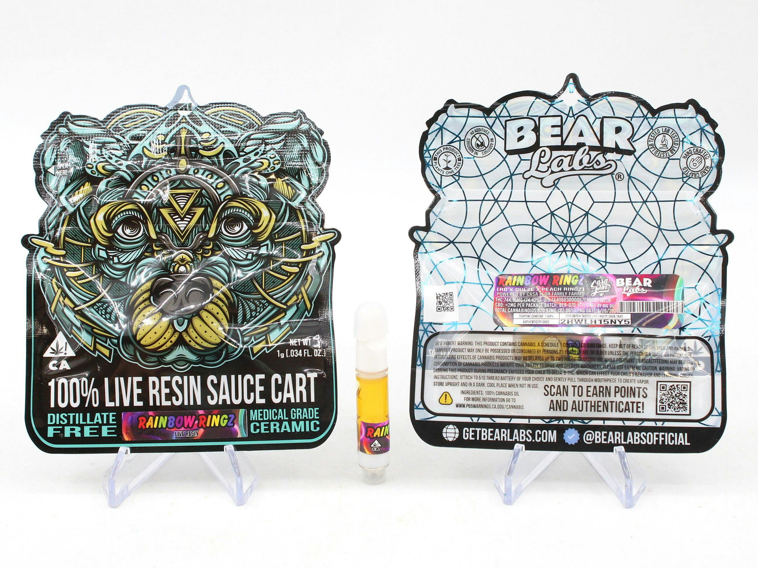 Bear Labs — Rainbow Rings - 510 Threaded