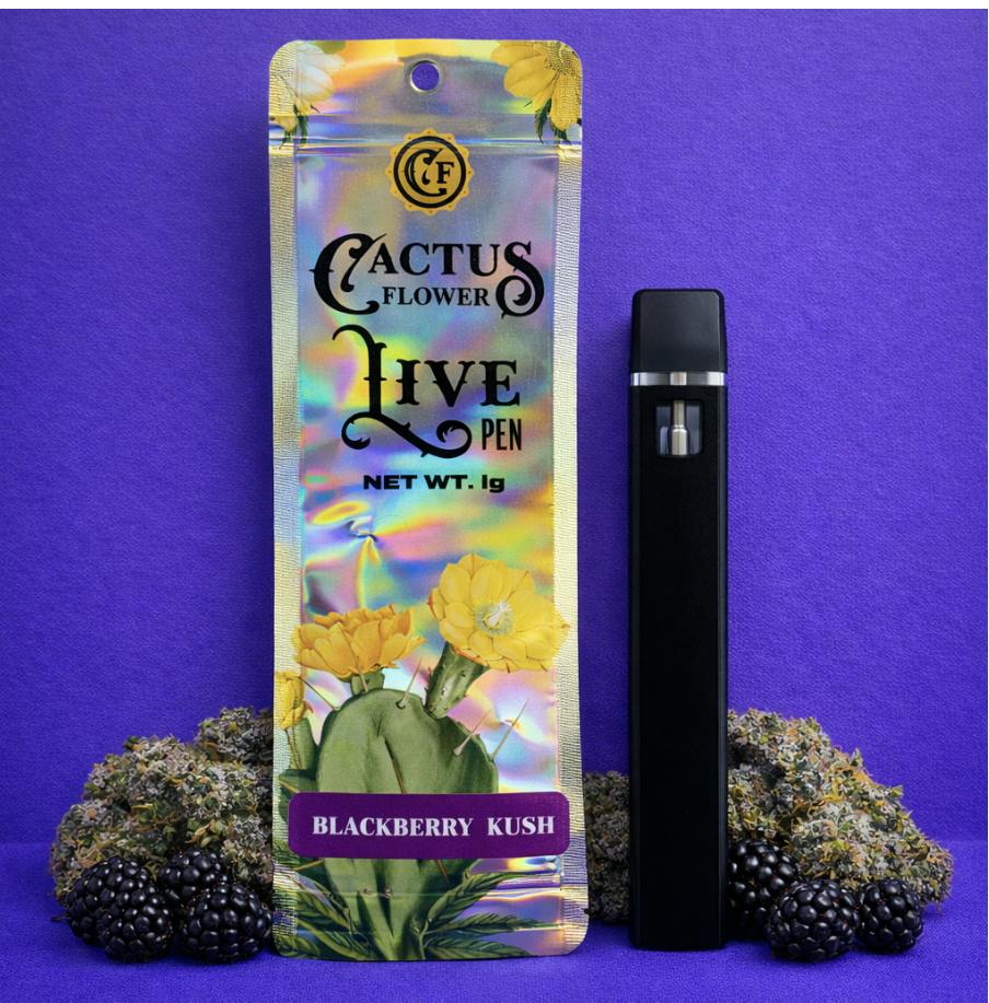 Cactus Flower | Blackberry Kush | Diposable | 1g