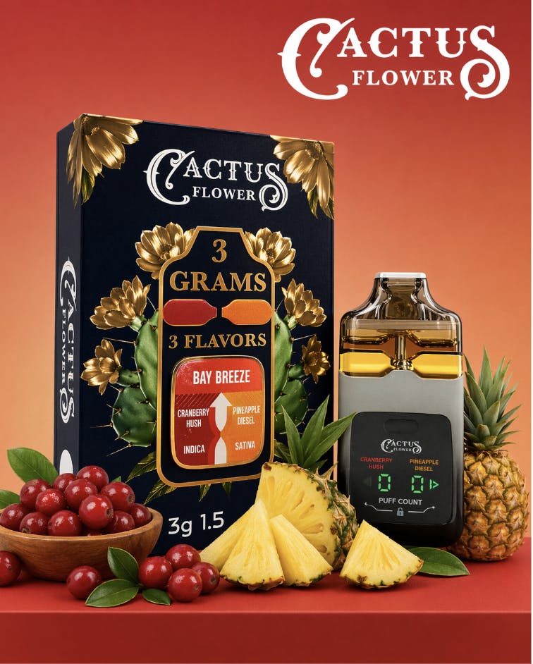 Cactus Flower | Bay Breeze | Disposable | 3g