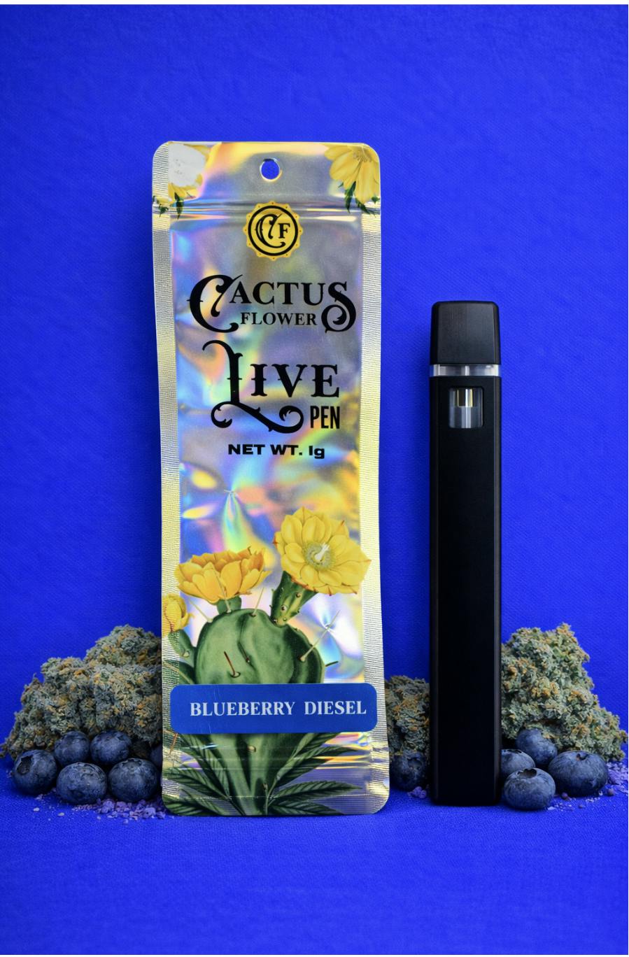 Cactus Flower | Blueberry Diesel | Disposable | 1g