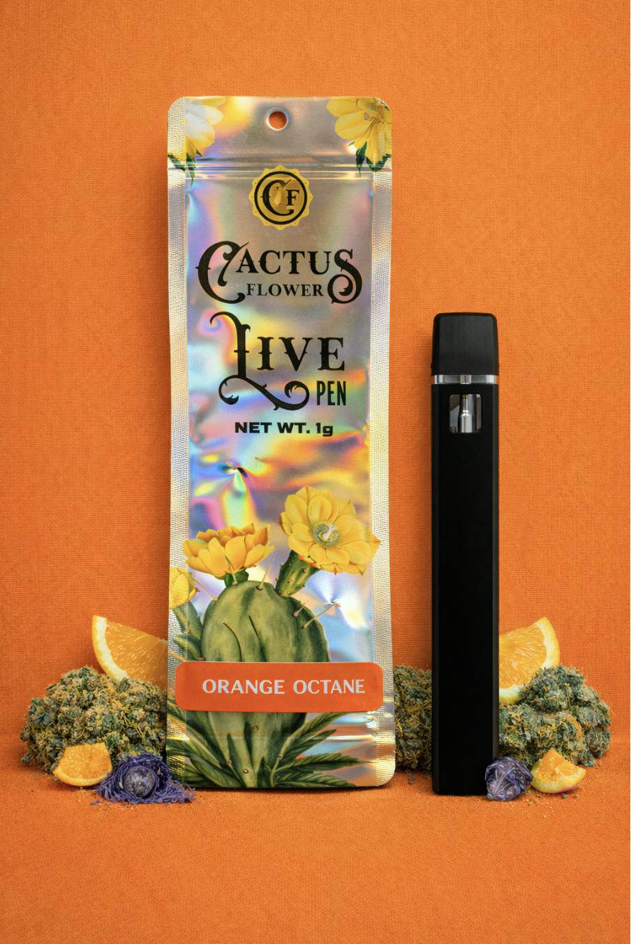Cactus Flower | Orange Octane | Live Rosin Disposable | 1g