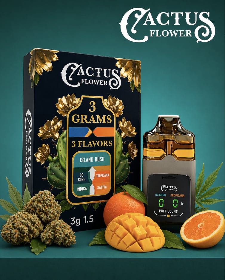 Cactus Flower | Island Kush | Disposable | 3g