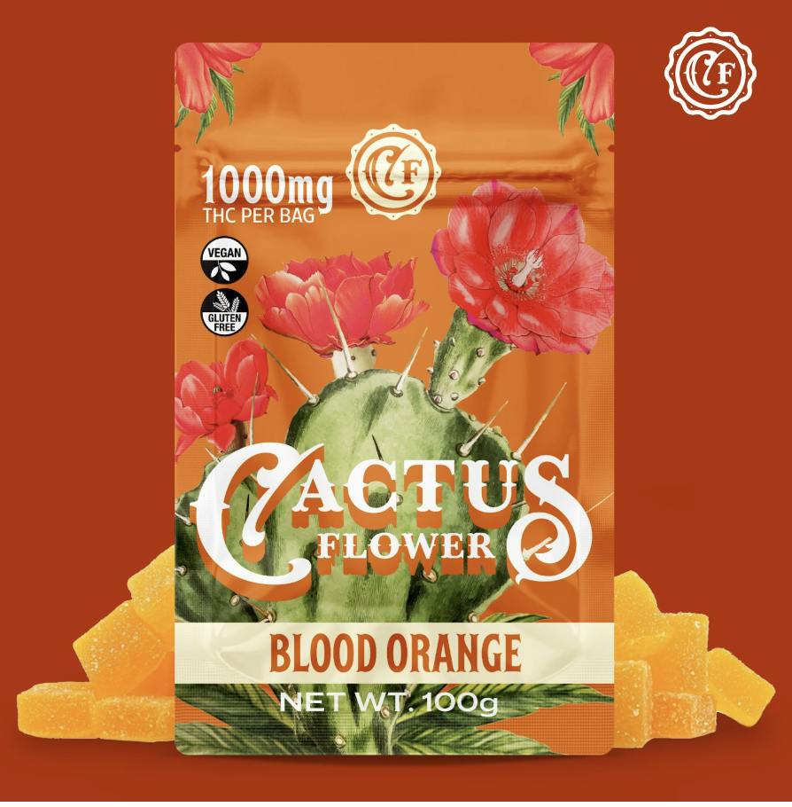 Cactus Flower | Blood Orange Gummies | 100mg/each | 10ct | 1000mg
