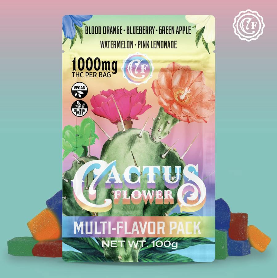 Cactus Flower | Fruity Pack Gummies | 100mg/each | 10ct | 1000mg