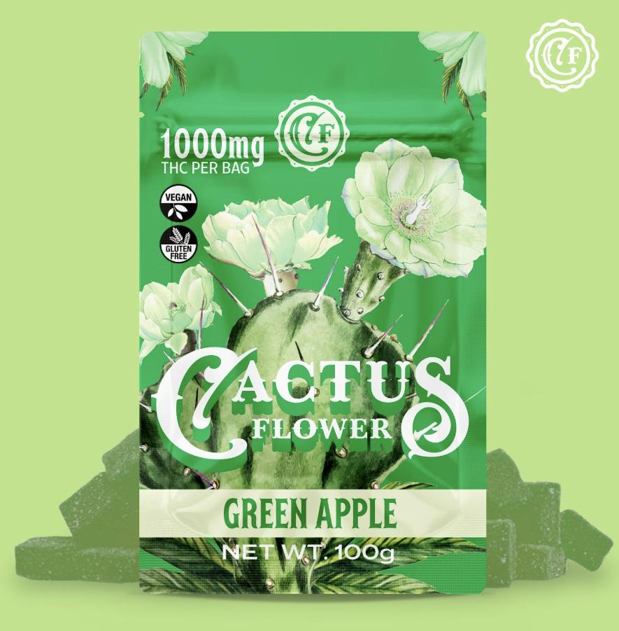 Cactus Flower | Green Apple | 100mg/each | 10ct | 1000mg