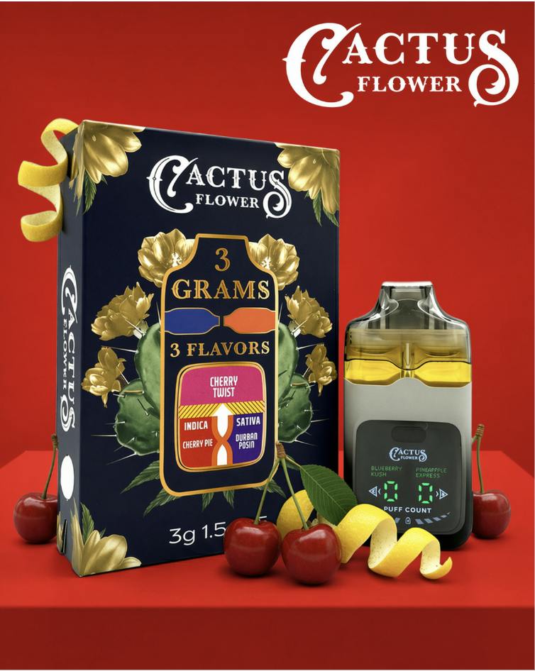 Cactus Flower | Cherry Twist | Disposable | 3g