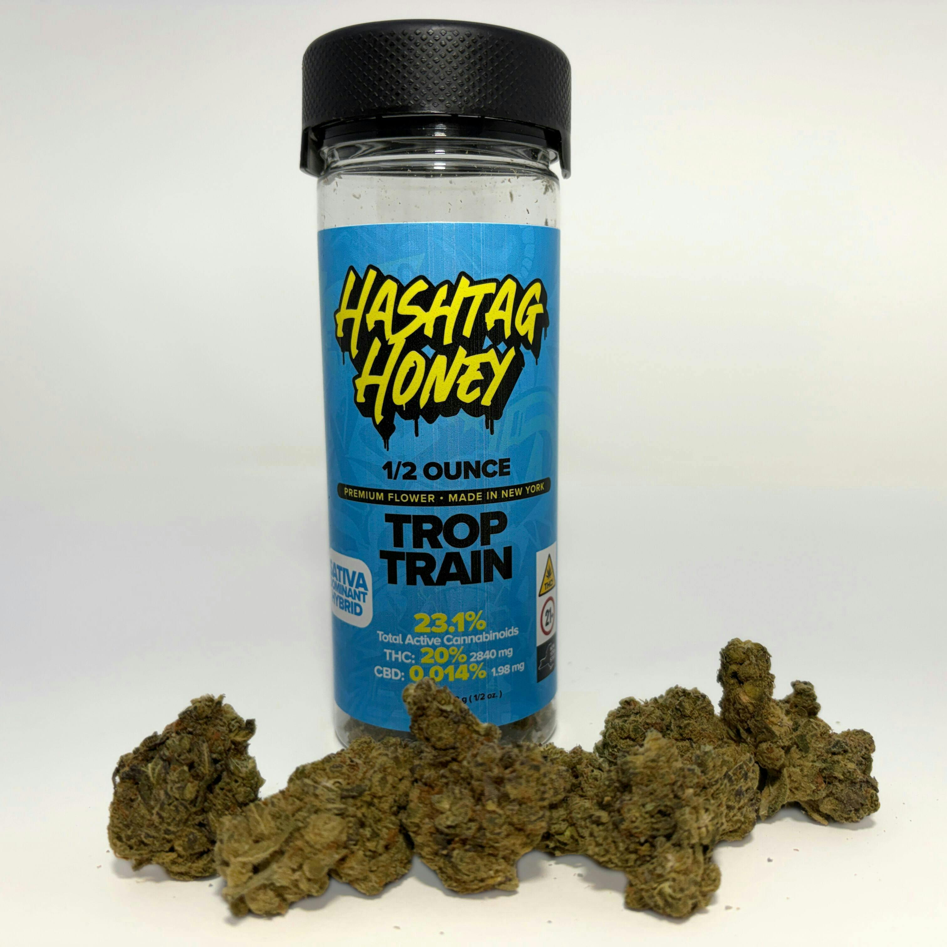 overdose ヤバKING Hashtag Honey | Trop Train | Big Buds | 14g - Hashtag Honey