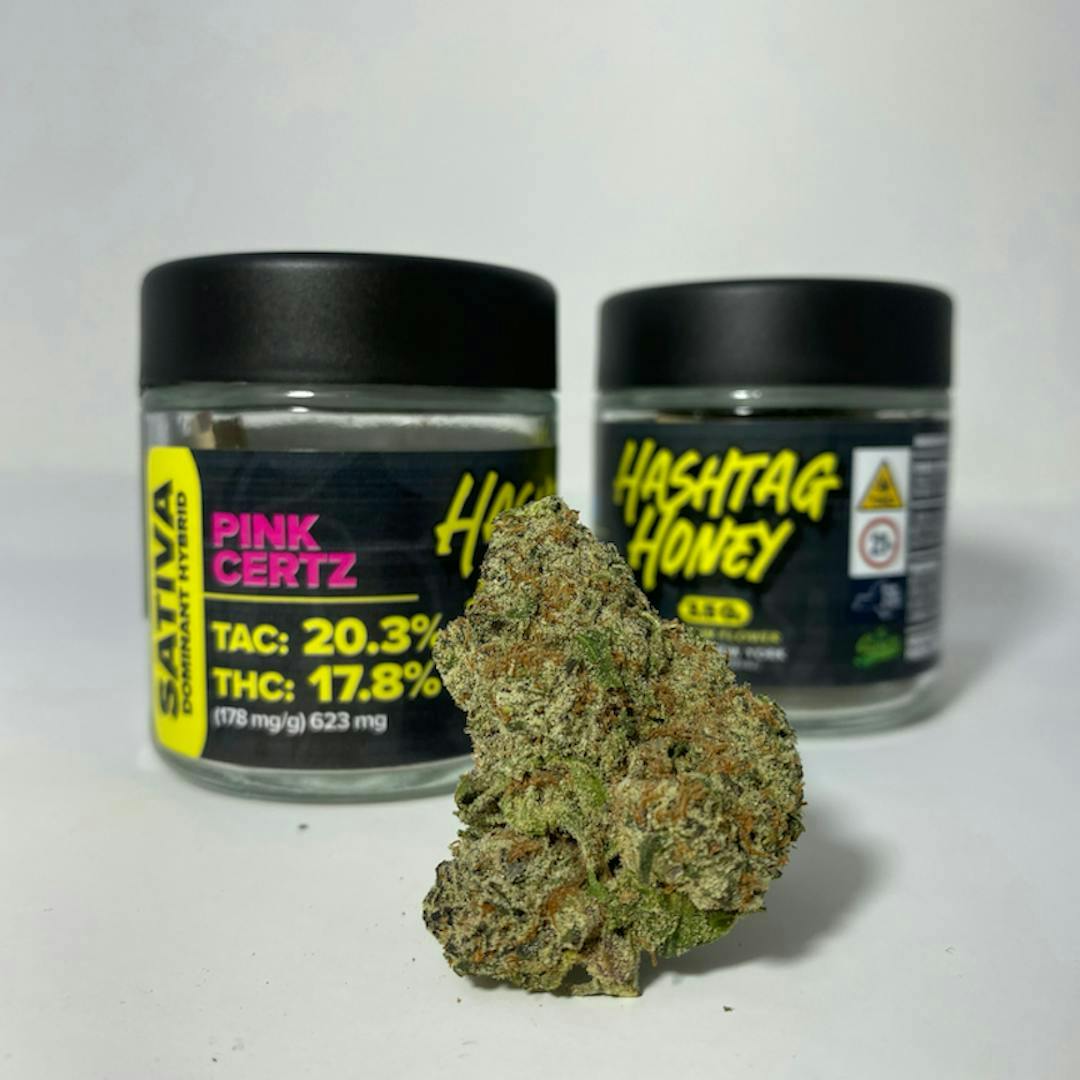 Hashtag Honey | Pink Certz | Big Buds | 3.5g at Jupiter Cafe
