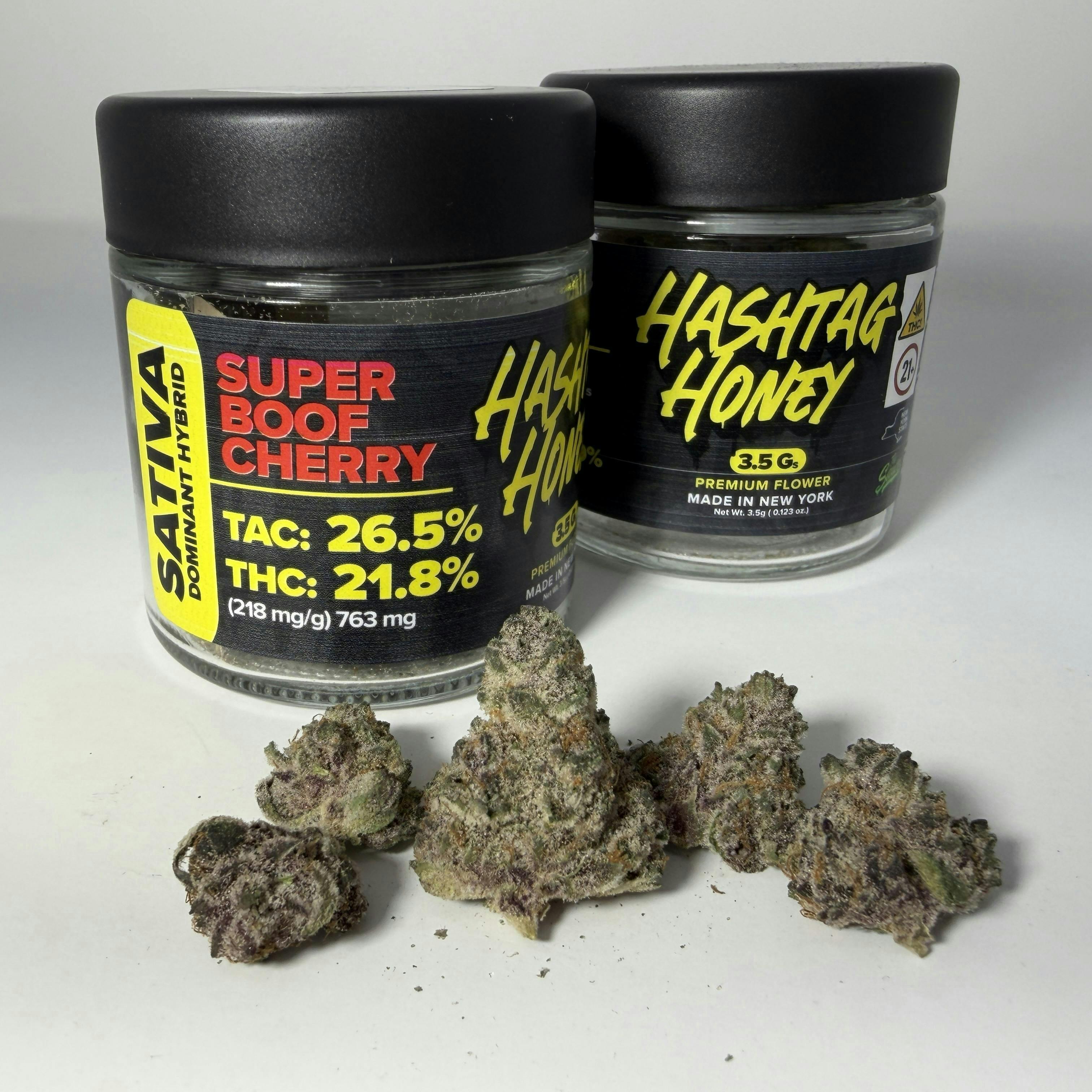 Hashtag Honey | Super Boof Cherry | Big Buds | 3.5g - Hashtag Honey