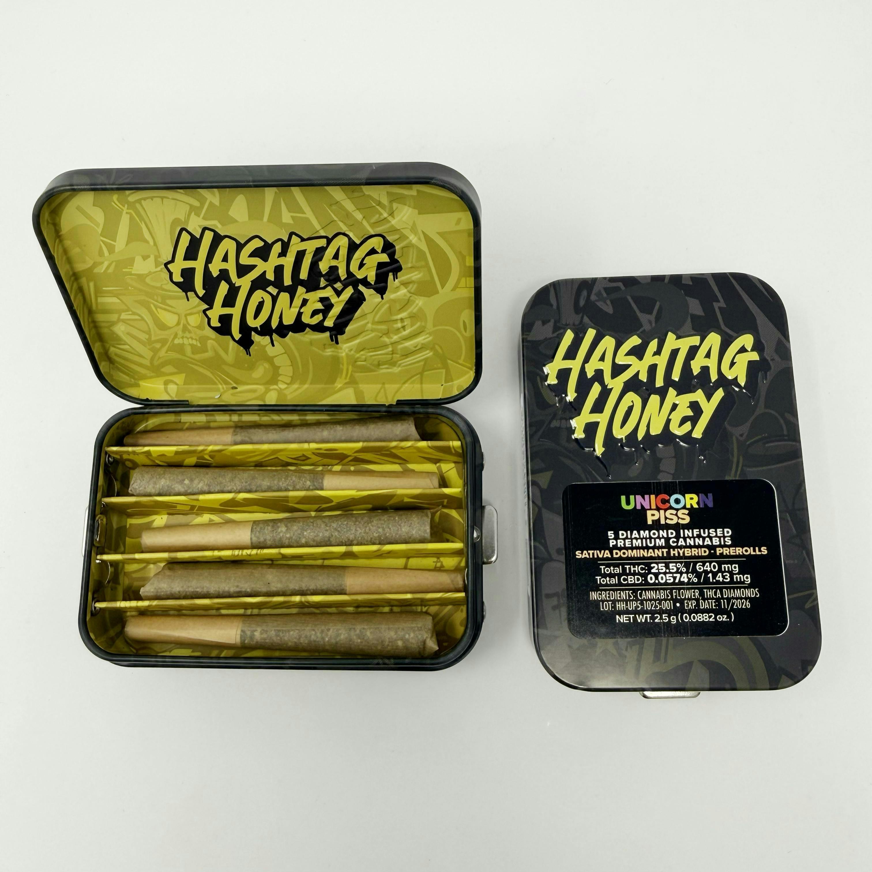 Hashtag Honey | Unicorn Piss | Diamond Infused Minis | 0.5g each | 5pk by Hashtag Honey