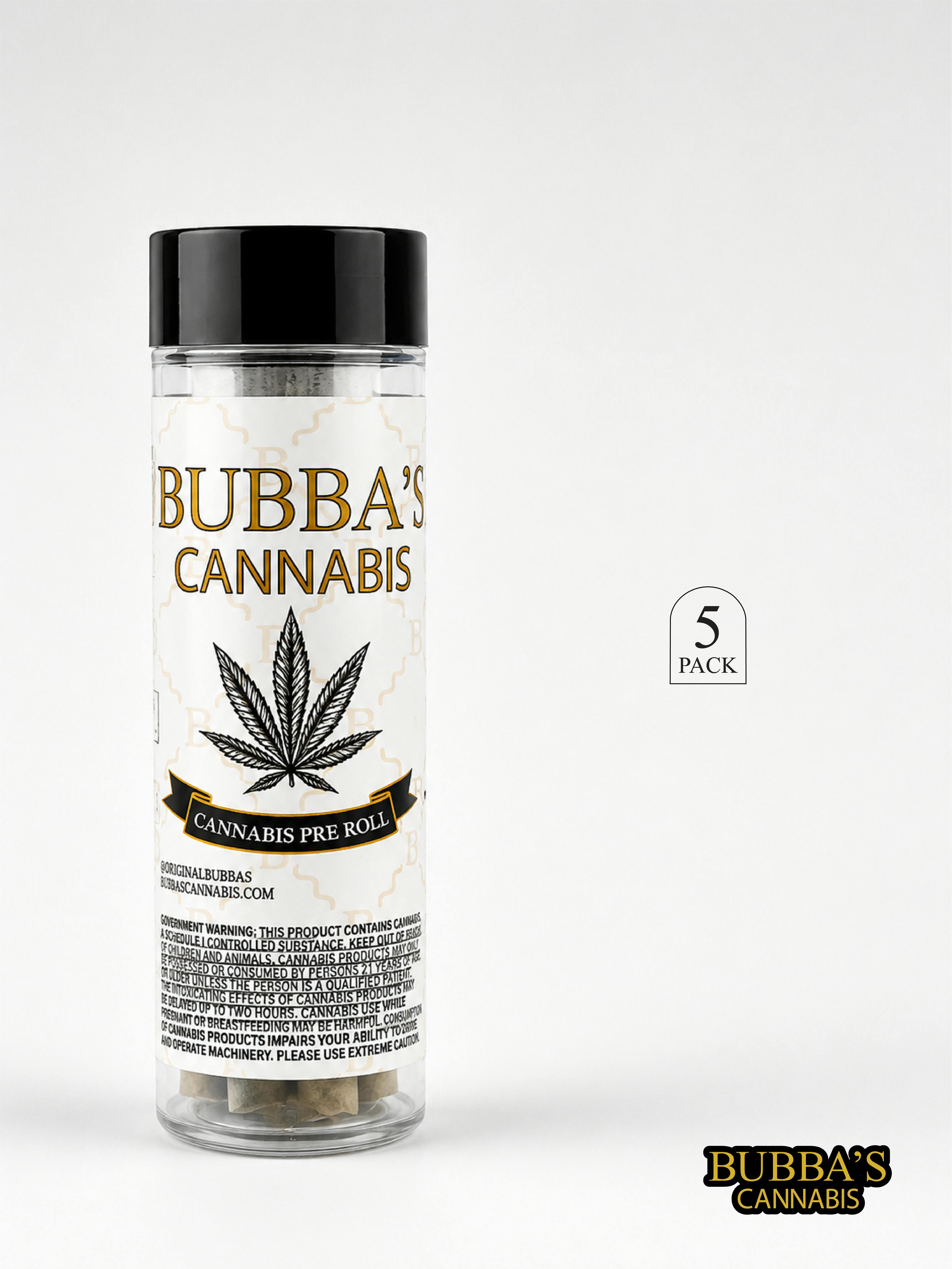 Bubba's Cannabis | Maui Wowie | Joint | 1g each | 5pk