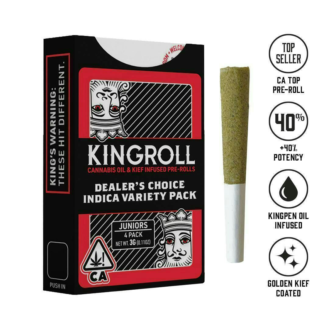 Indica Variety Pack #7 | Infused Joints | 0.75g each | 4pk