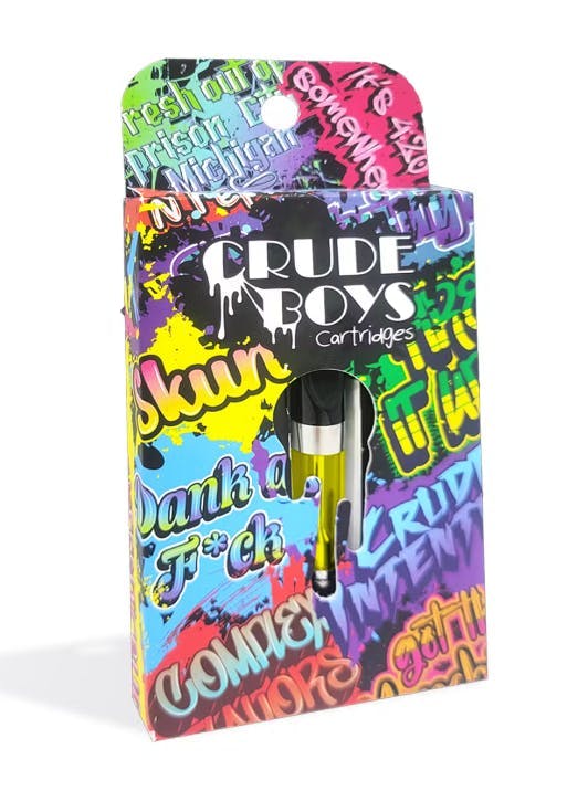 Crude Boys Concentrates | Purple Urkle | Cartridge | 1g at Mintz Cannabinoid Dispensary and Smoke Shop Sharon