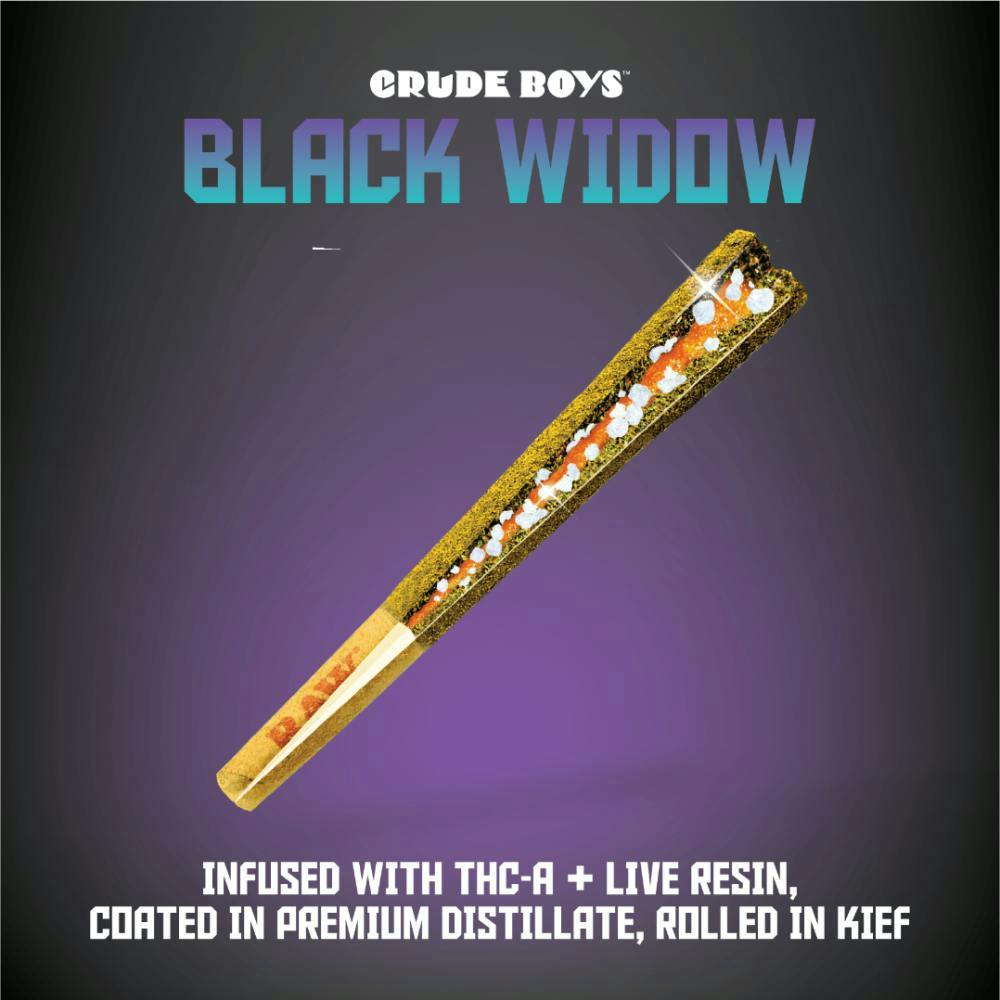 Strawberry Kiwi Fizz | Black Widow Infused Joint | 1.3g