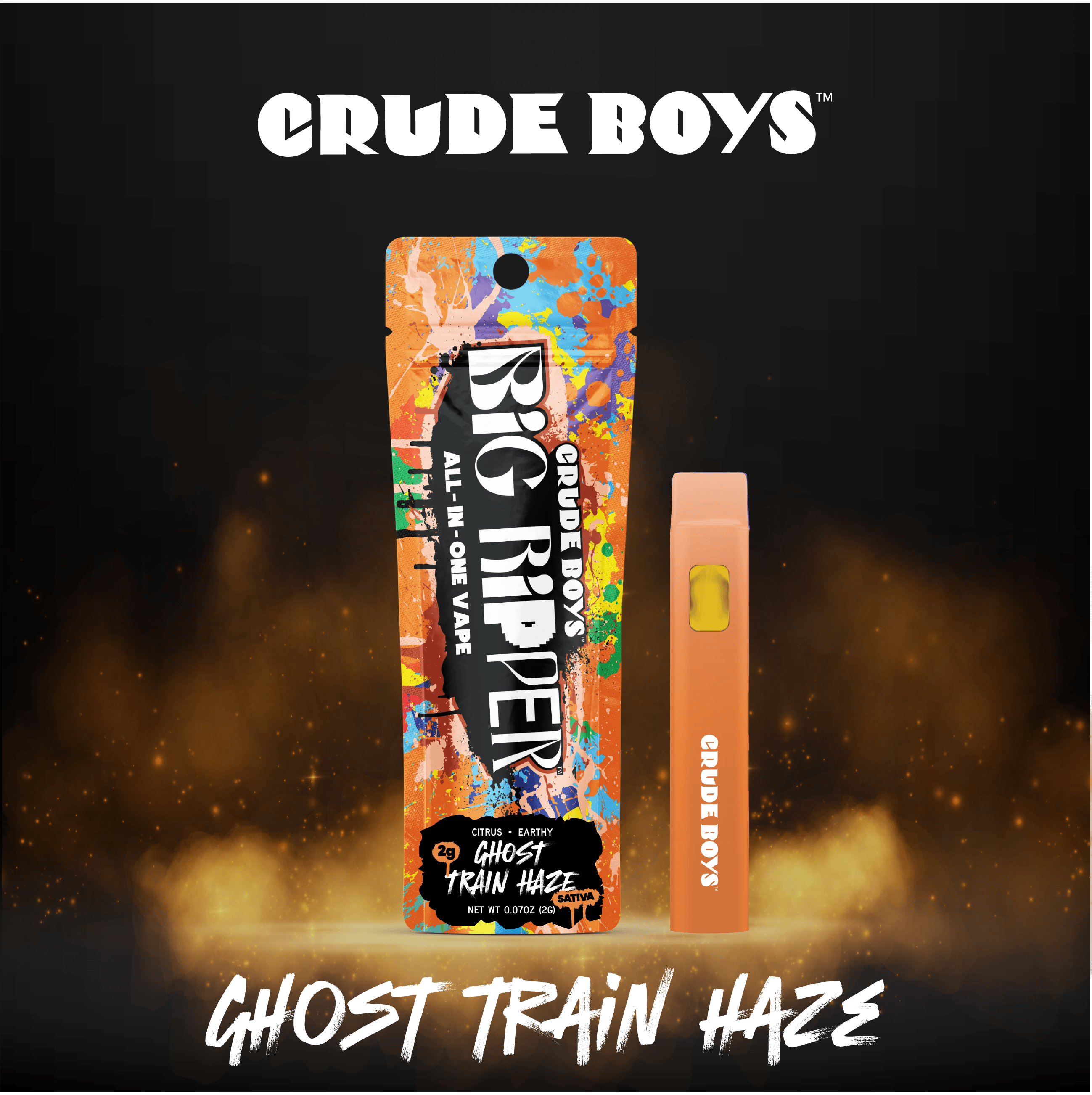 Crude Boys Concentrates | Ghost Train Haze | Disposable | 2g by Crude Boys Concentrates
