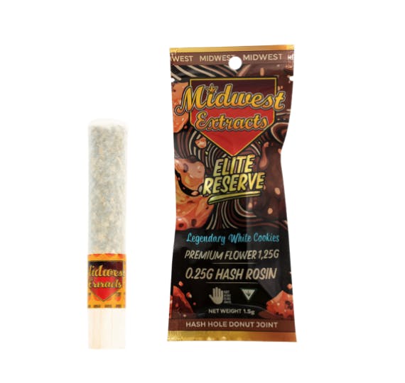 Midwest Extracts | Legendary White Cookies | Infused Joint | 1.5g by Midwest Extracts