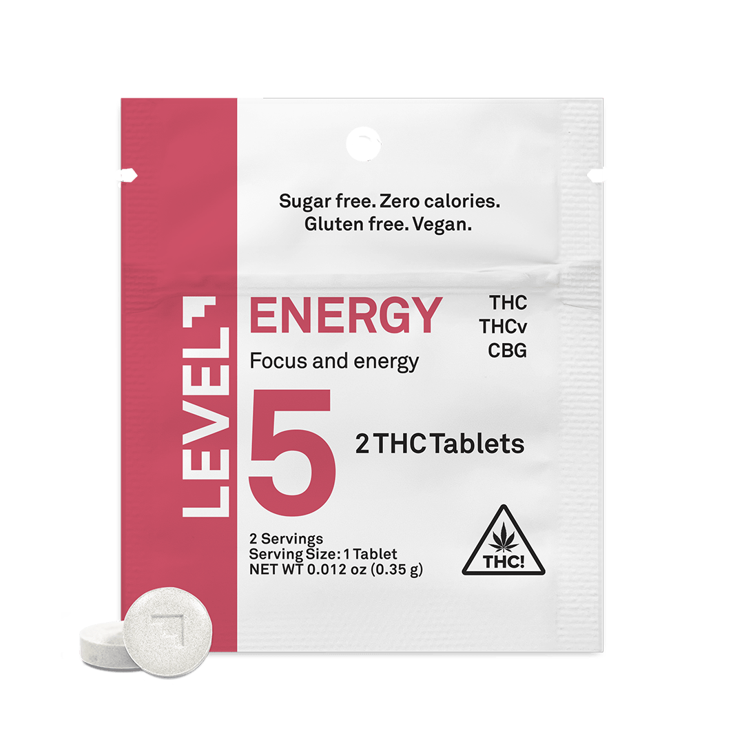 LEVEL 5 | Energy Tablets 5:5:3 THC:THCv:CBG | 10mg | 2ct | 5mg/ea