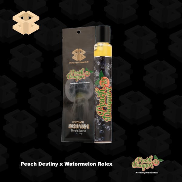 Burly Botanicals | Peach Daiquiri #15 | .5g Disposable Hash Vape