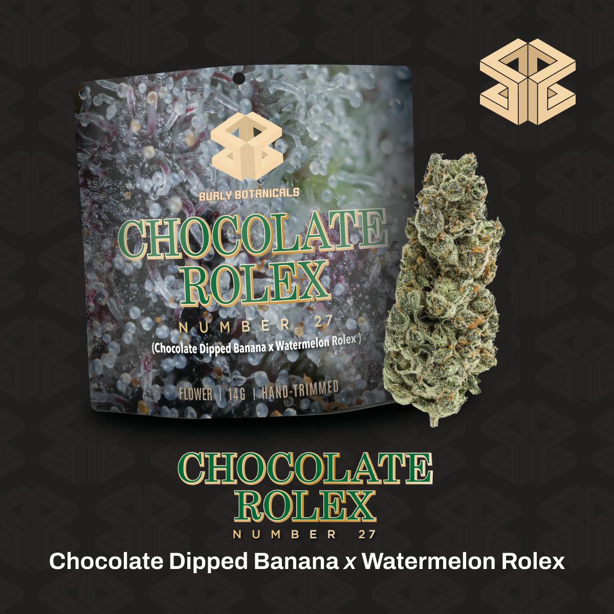 Burly Botanicals | Chocolate Rolex #27 | 14g Pre-Pack