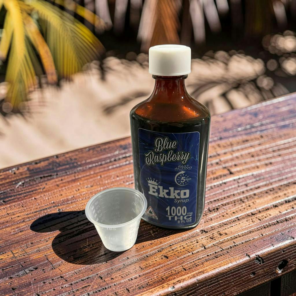 EkkoEssence | Blue Raspberry | Syrup | 1000mg | 8 fl oz by EkkoEssence