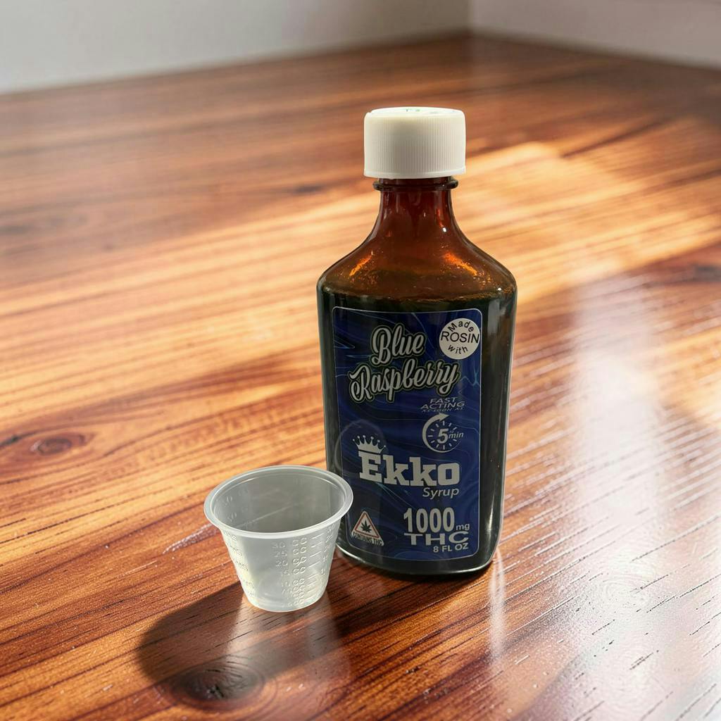 EkkoEssence | Blue Raspberry | Rosin Syrup | 1000mg | 8 fl oz by EkkoEssence