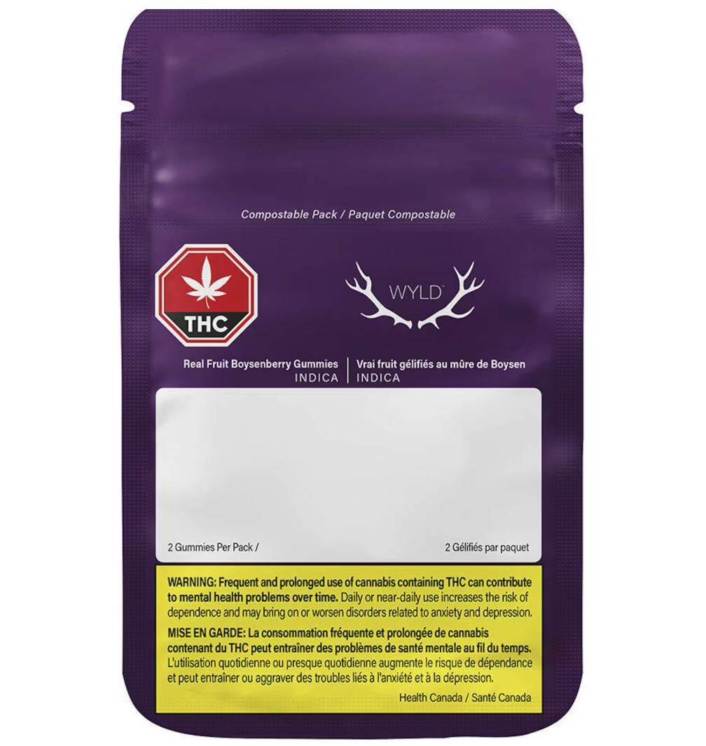 WYLD | 2:1:1 CBD:THC:CBN | Boysenberry | 10mg | 2ct | 5mg/ea