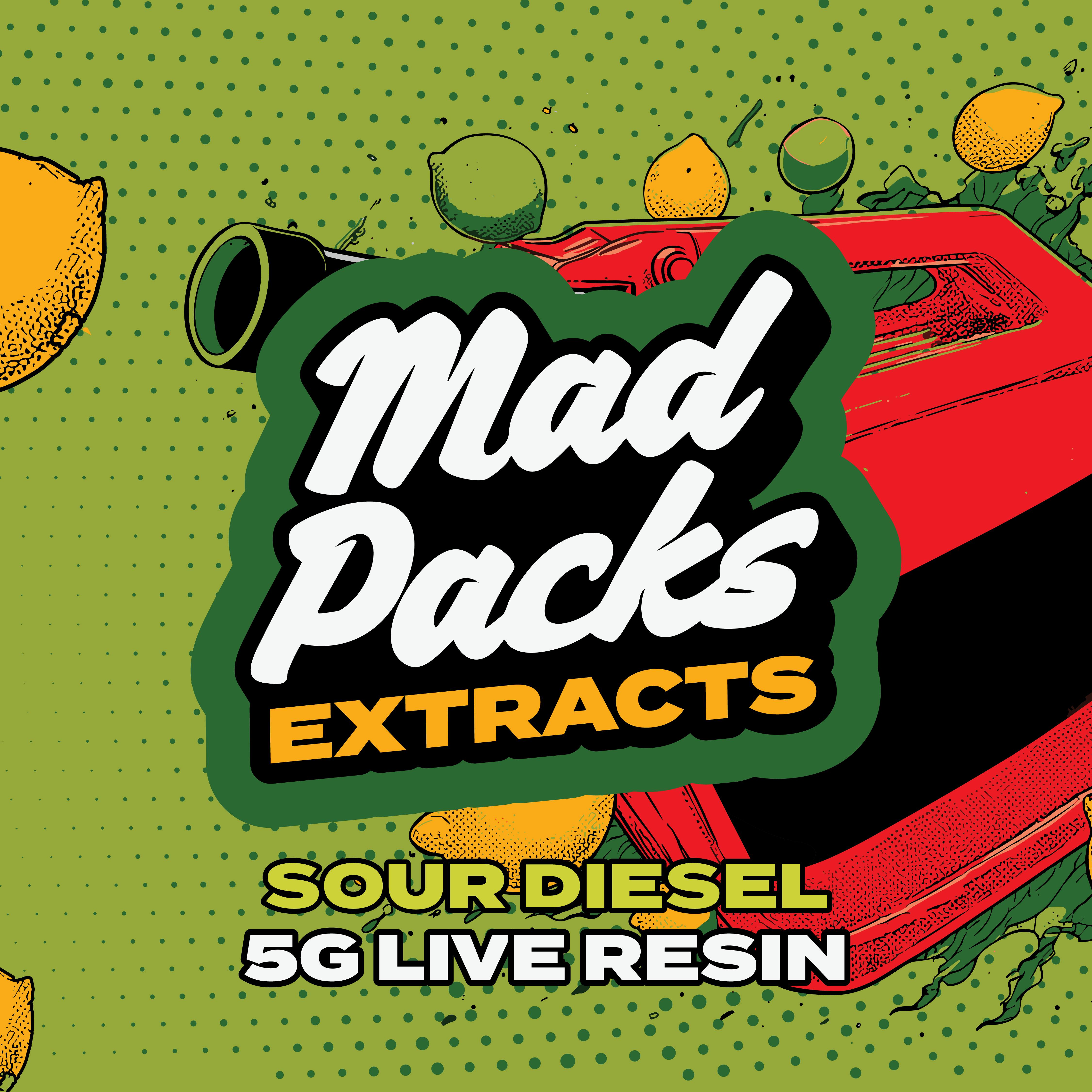 Mad Packs | 5g Bucket | Sour Diesel by Mad Packs