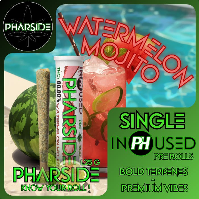 Pharside - Infused Pre-roll - Watermelon Mojito 1.25g