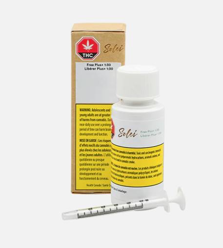 Solei | Free Plus+ | Tincture | THC:CBD 1:30 | 30ml