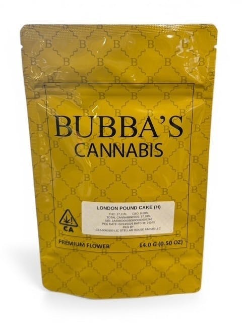 Bubba's Cannabis — London Pound Cake
