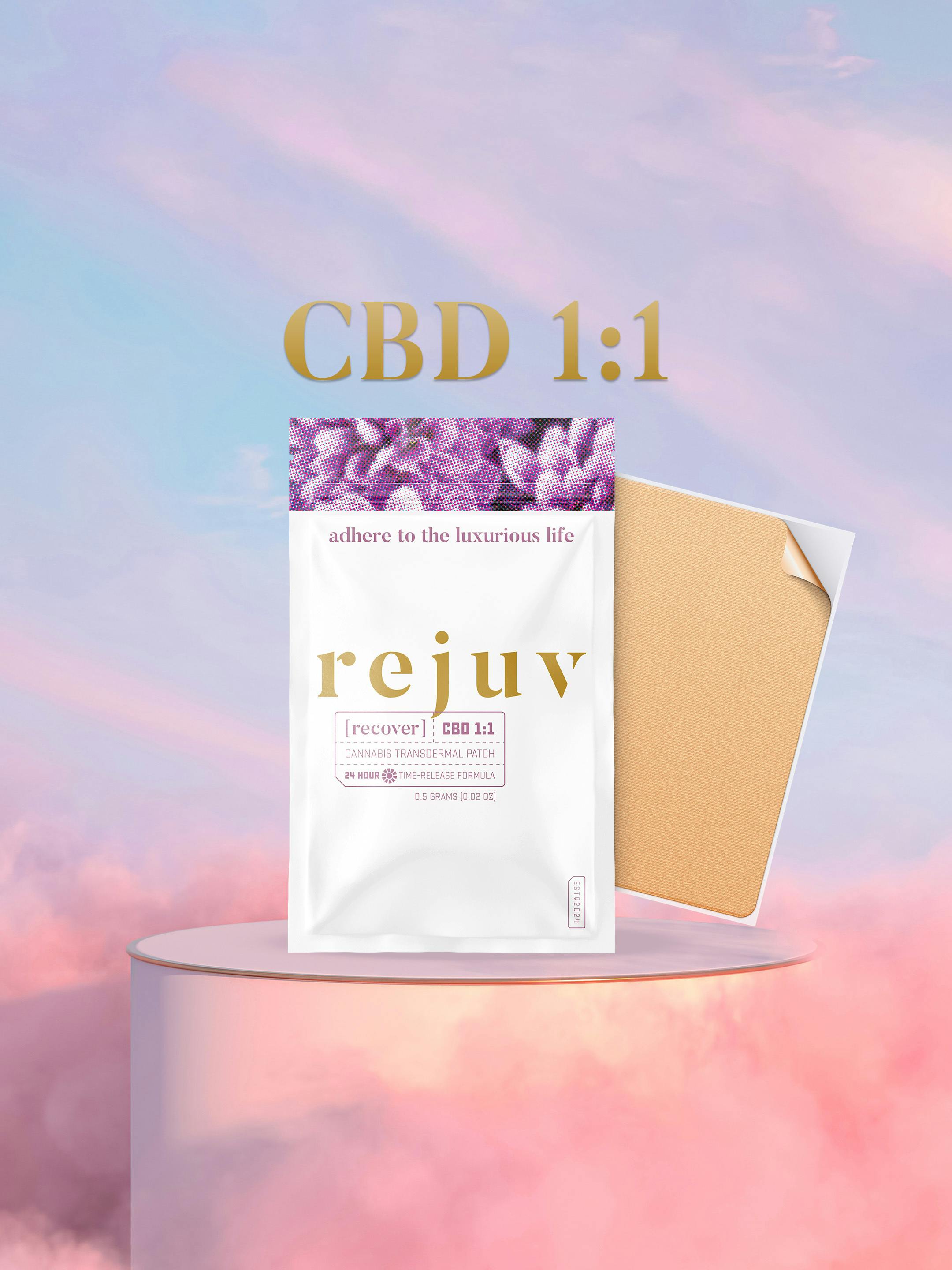 Rejuv | Recover 24hr | Transdermal Patch | CBD:THC 15mg:15mg at AMCH Dumont