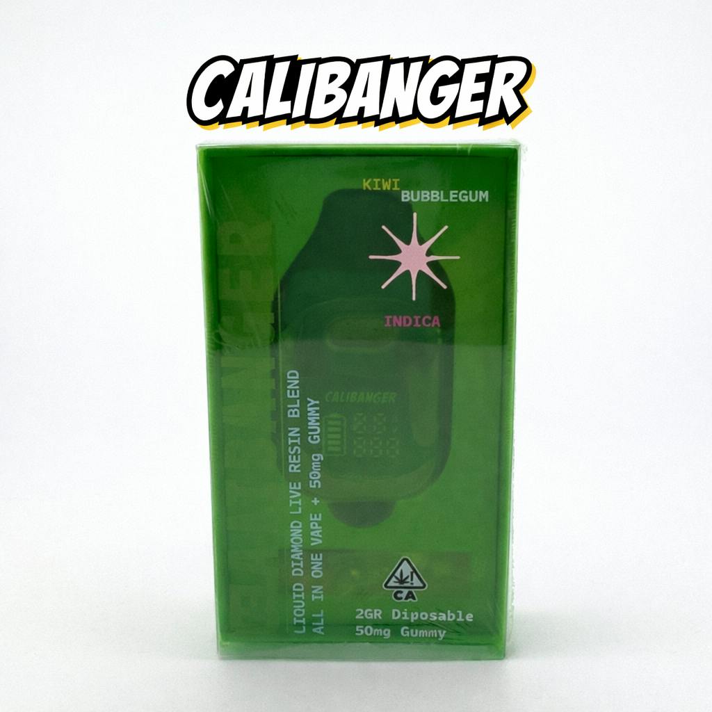 Calibanger Kiwi Bubblegum 2GR Disposable Vape - Firecracker by