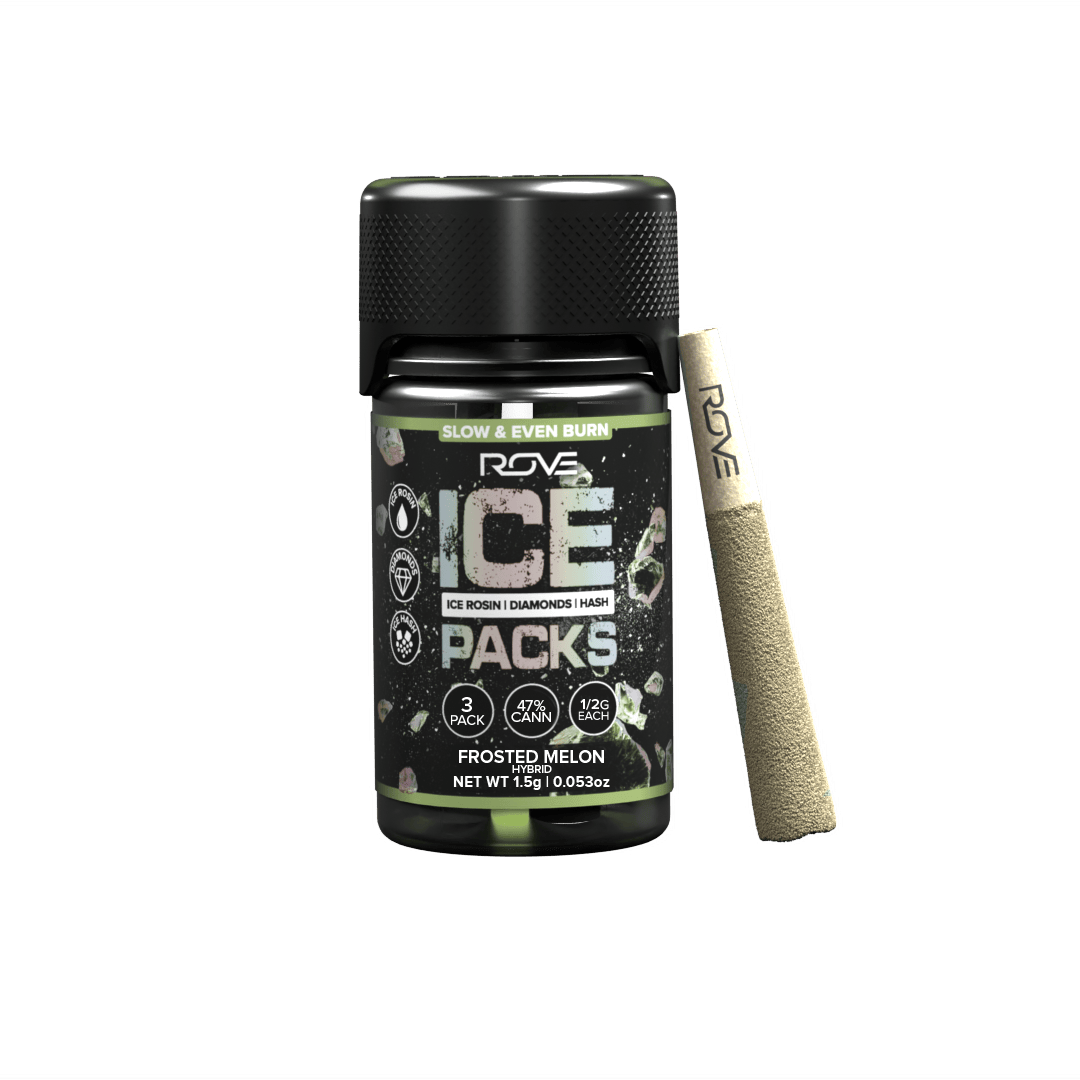 Frosted Melon | Infused Ice Packs (Rosin, Hash, and Diamonds) | 3x 0.5g