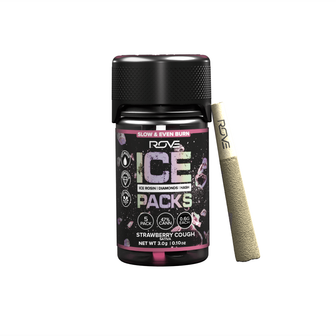 Strawberry Cough | Infused Ice Packs (Rosin, Hash, and Diamonds) | 5x 0.6g by Rove