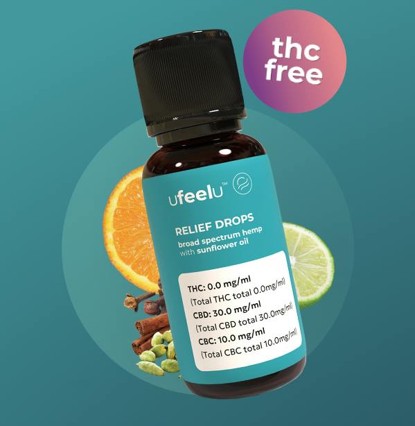 ufeelu | CBD:CBC Relief | 2:1:1 Tincture | 30mL