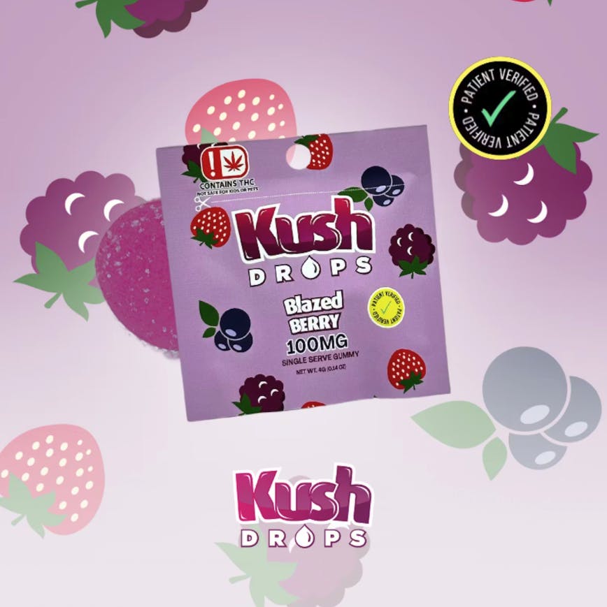 Kush Drops | Blazed Berry | Single | 100mg