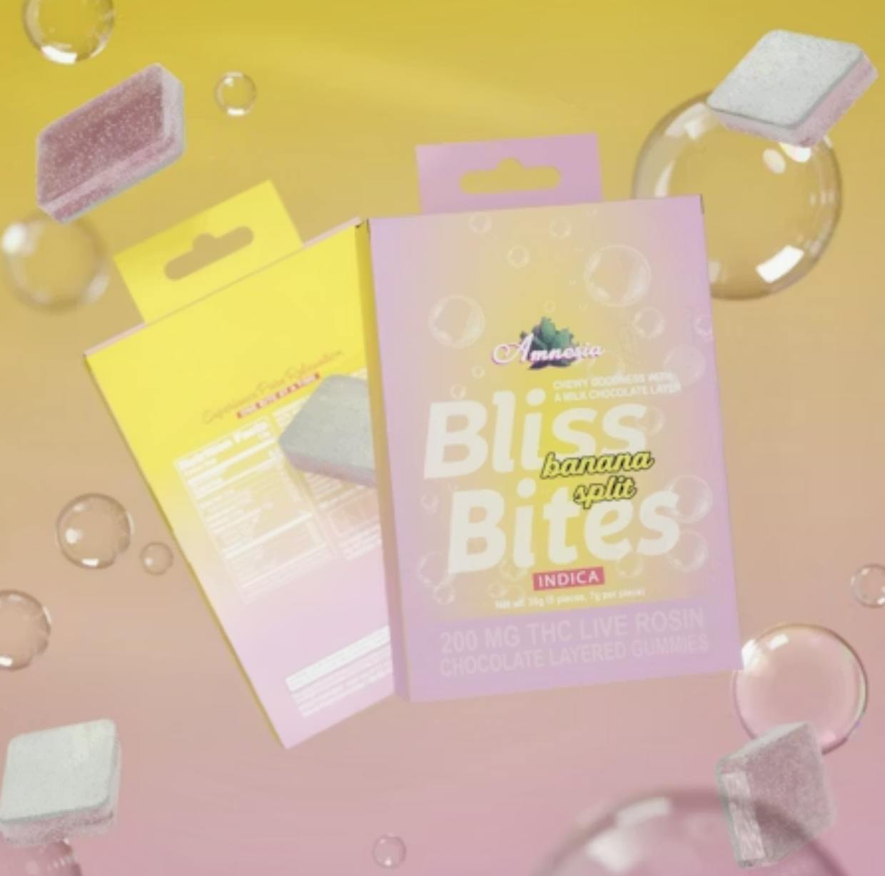 Bliss Bites | Banana Split | 200mg | 5ct | 40mg/ea