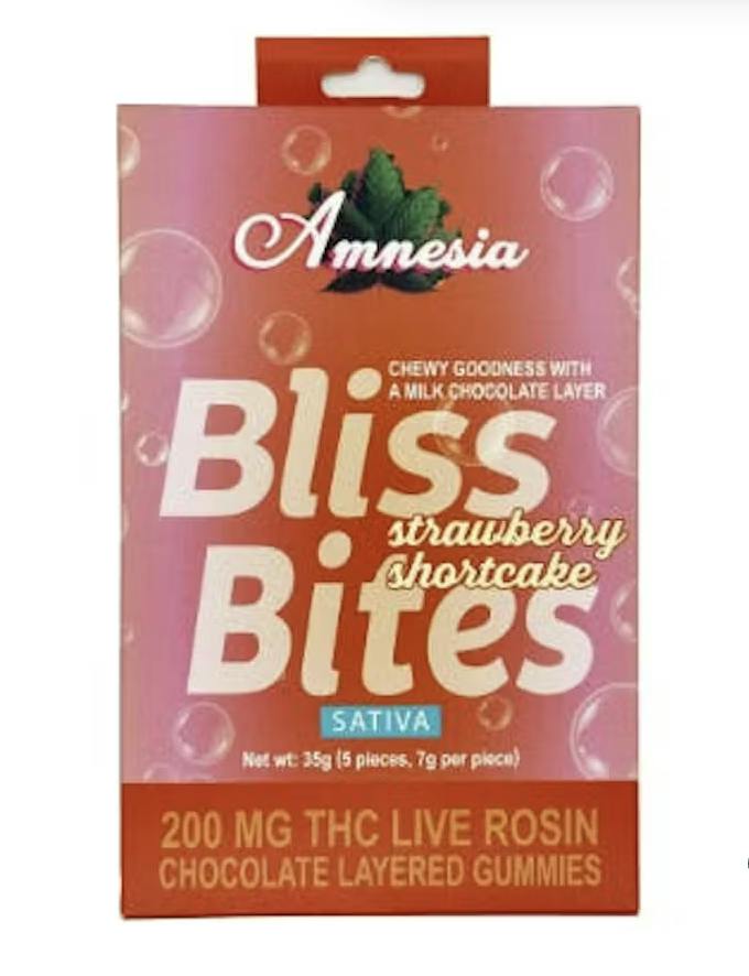 Bliss Bites | Strawberry Shortcake | 200mg | 5ct | 40mg/ea
