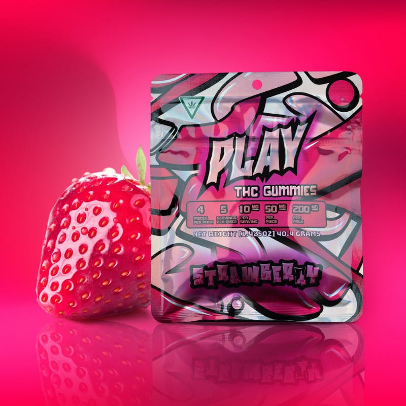 Play | Strawberry | 200mg | Gummies