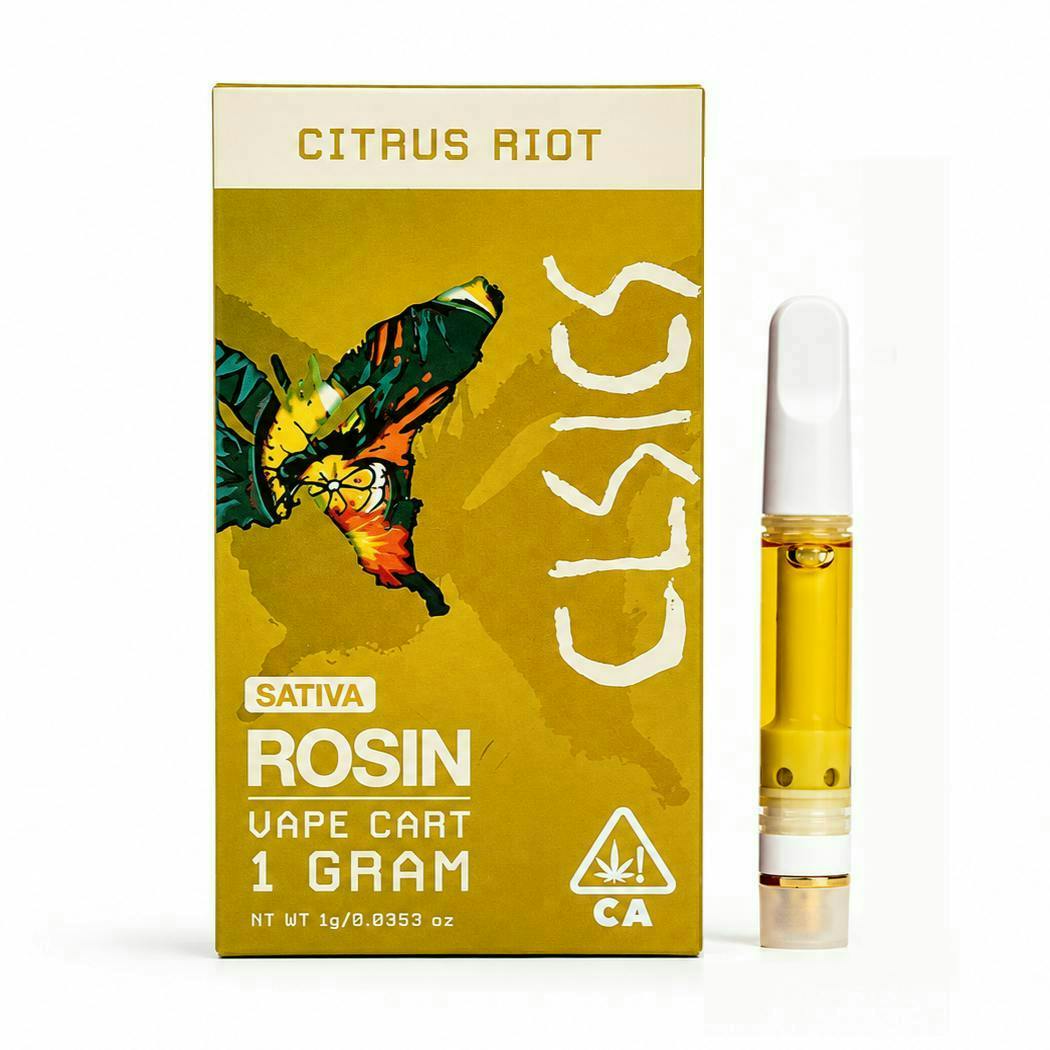 CLSICS Rosin & Rosin Infused Pre Rolls: Citrus Riot