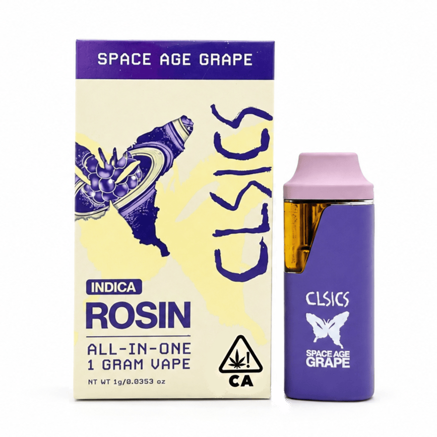 CLSICS Rosin & Rosin Infused Pre Rolls: Space Age Grape