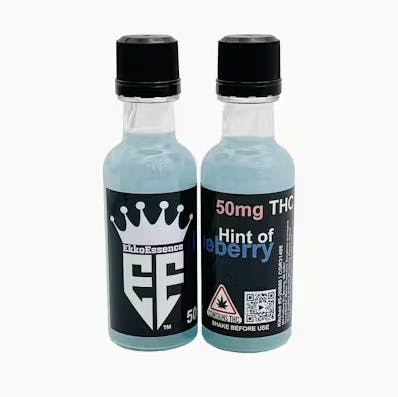 EkkoEssence | Hint of Blueberry Infused Shot | Non-carbonated | 50mg | 50mL
